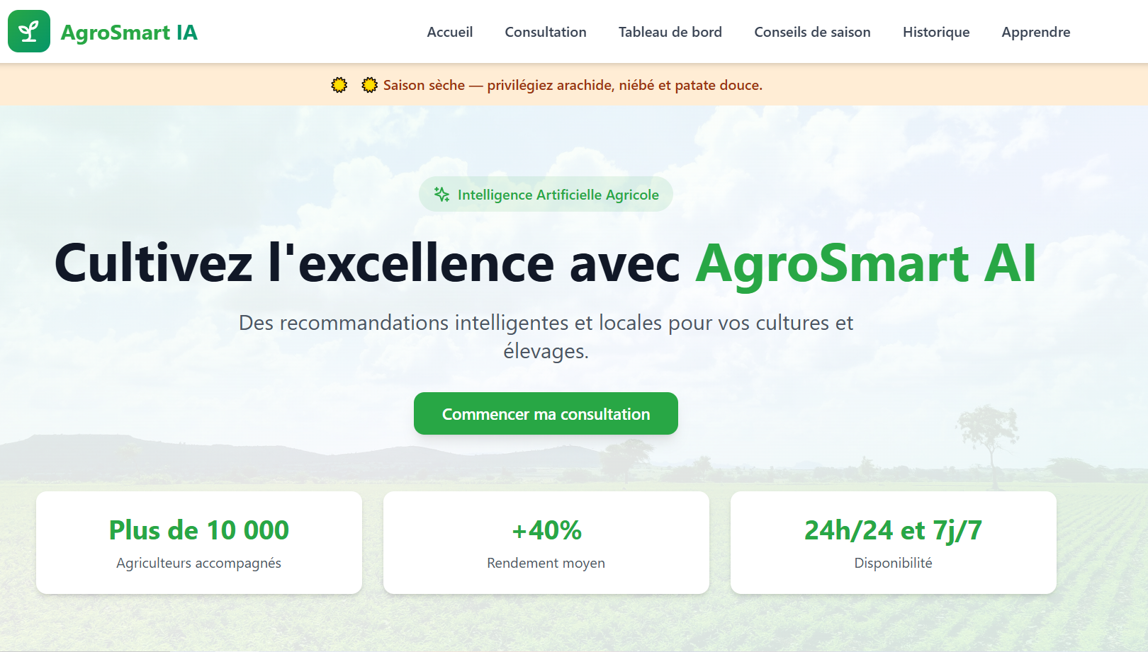 Agro Smart - Projet réalisé