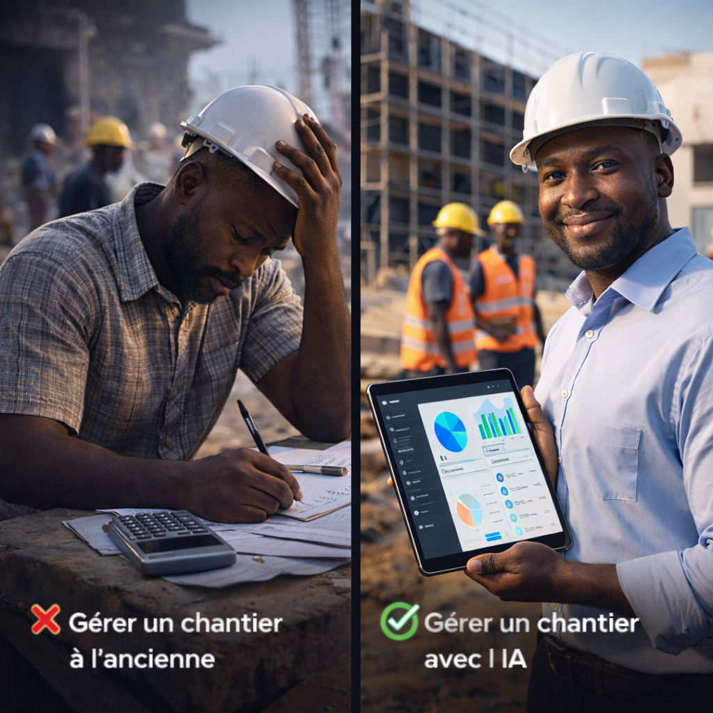 Avant / Après – BTP Manager AI