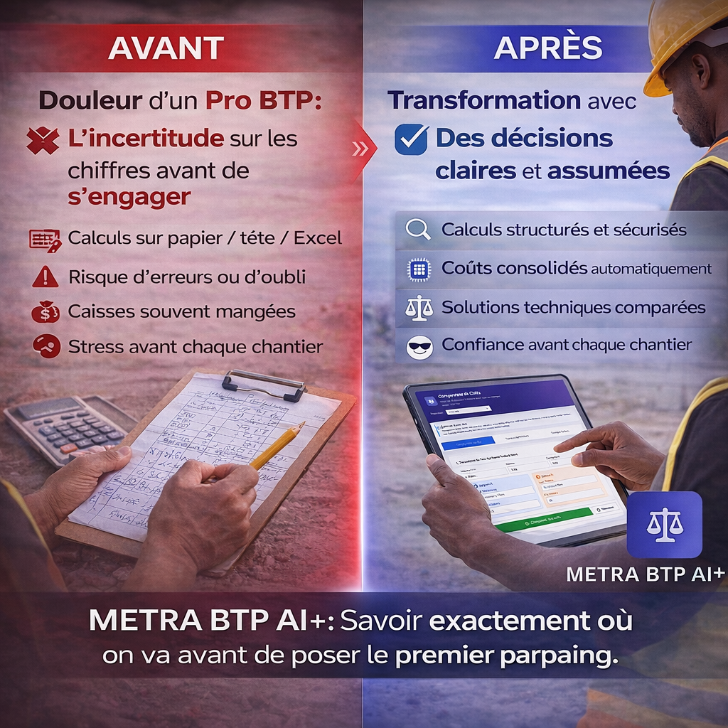 Transformation METRA BTP AI