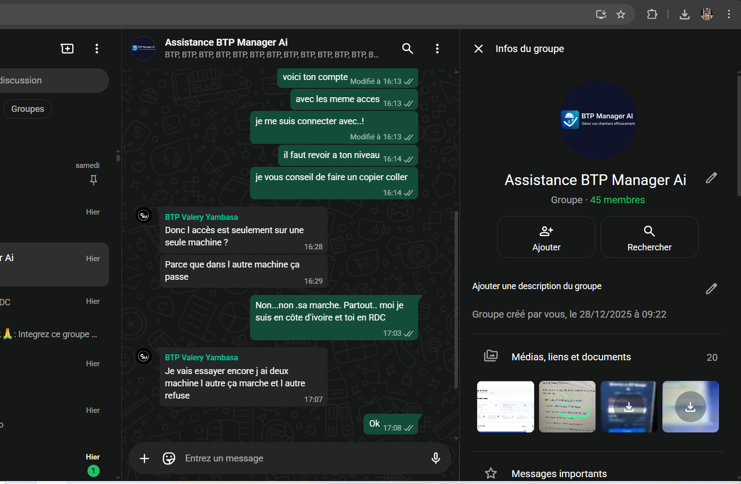 Assistance WhatsApp