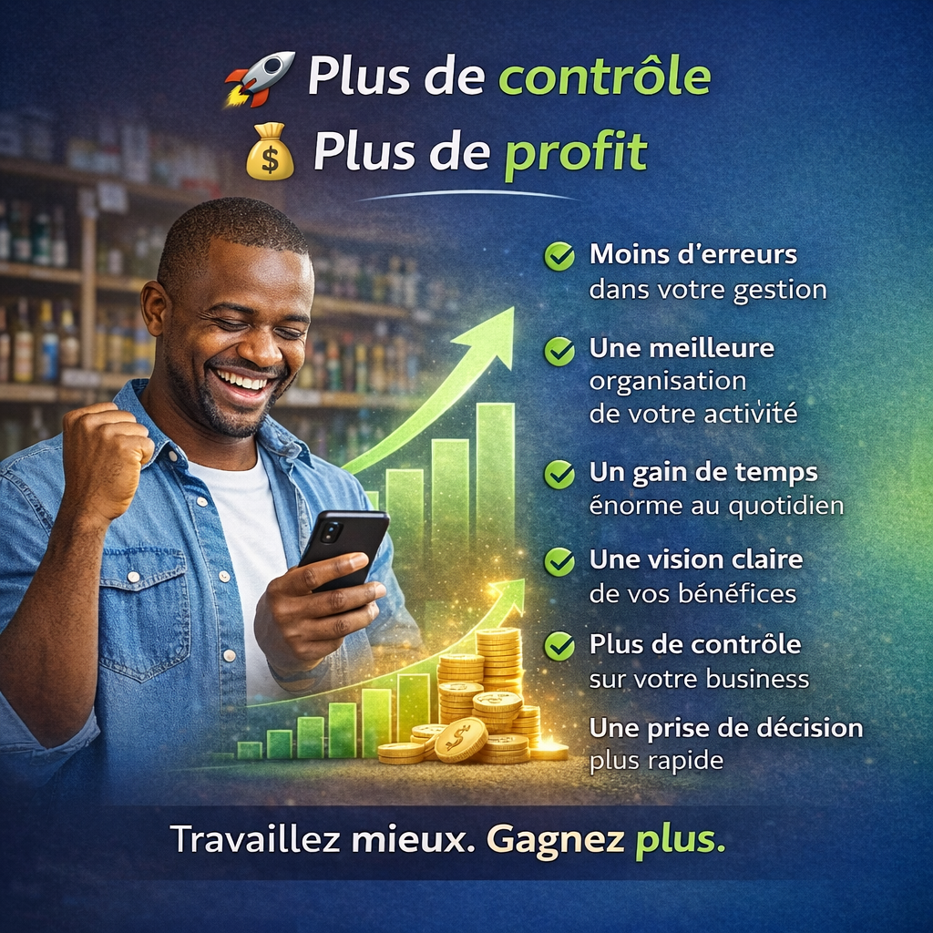 Bénéfices de l'application pour le commerce
