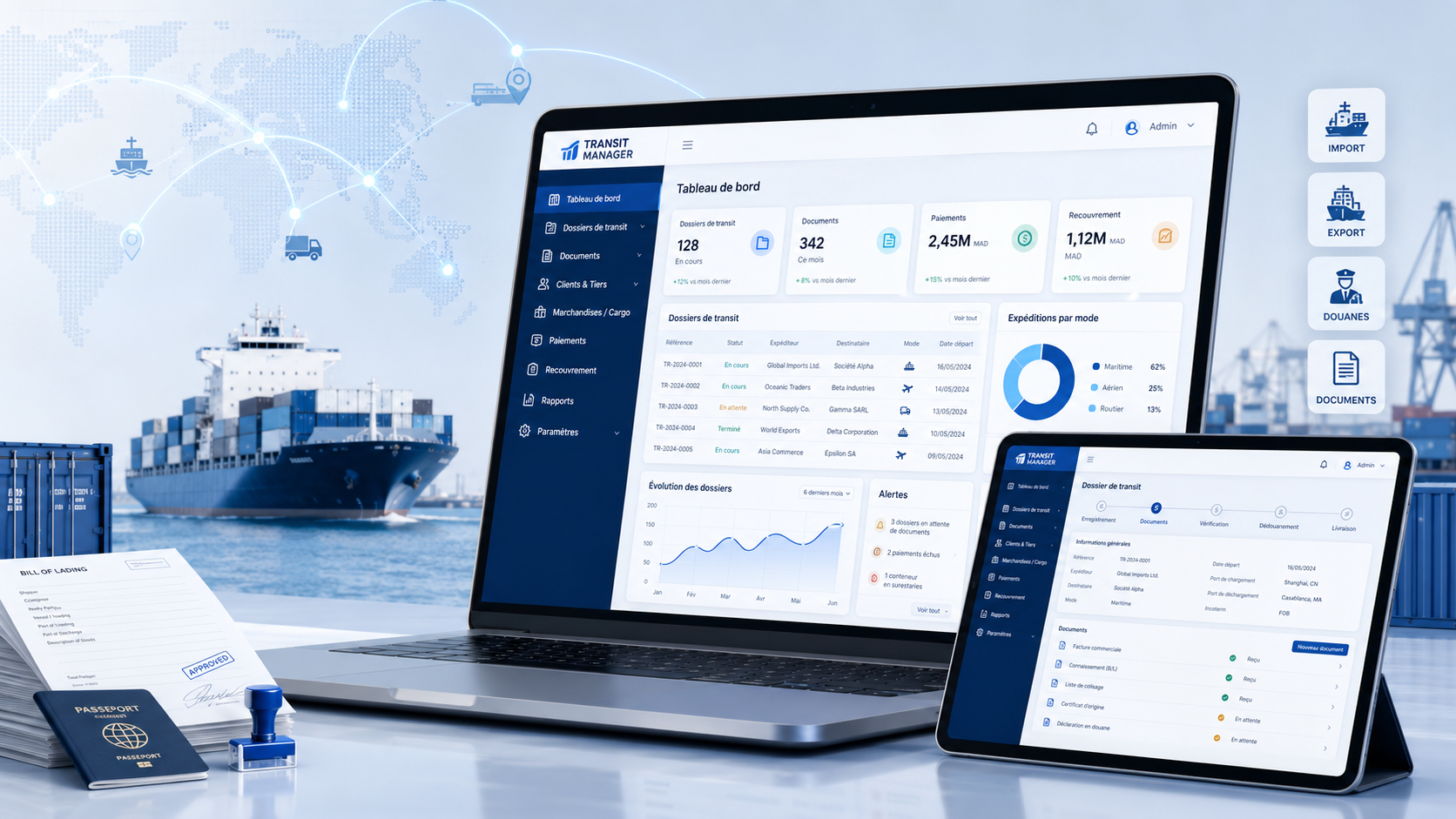Aperçu premium de Transit Manager
